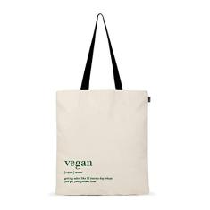 Ecoright Sacola de lona reutilizável de algodão para mulheres, para escola, mercearia, compras, praia e presentes para mulheres