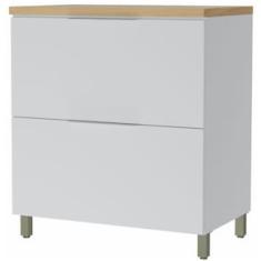 Balcão Nesher Marquesa em MDF 15mm com 1 Porta, 1 Gaveta e 1 Prateleira - 80cm de largura