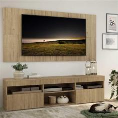 Rack com Painel TV 65&quot; com 2 portas Londres Multimóveis Rustic