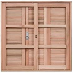 Janela com Caixilhos de Correr pra Vidros Quadriculados e Veneziana de Abrir 3 Folhas Rondosul