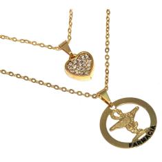 Colar Duplo Minha Farmácia Farmacêutico Folheado Ouro 18k