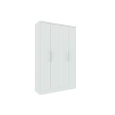 Guarda Roupa Solteiro Amsterdam C/ 4 Portas E 2 Gavetas Branco/Neve - Tcil Móveis