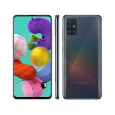 Smartphone Samsung Galaxy A51 128GB Preto 4GB RAM 6,5" Câm. Quádrupla 