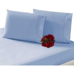 Jogo Lençol Casal King Size 3 Peças 200 Fios 2,00x2,00x0,40 - INGRID B