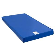 Colchão Solteiro Hospitalar Impermeável D33 Cristal Napa Azul (88x178x12) - Polar