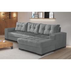 Sofá 3 Lugares com Chaise Bia Império Estofados