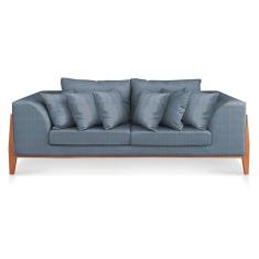 Sofá 02 Lugares Lucy 2,25m D128 Zig Zag Chumbo