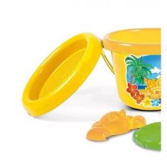 Brinquedo Infantil Baldinho Balde  De Praia Com Acessórios Poliplac, A