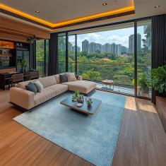 Tapete Relex N Azul 200x300cm Tapetes São Carlos