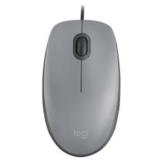 Mouse com fio Logitech M110 Cinza