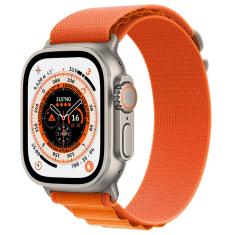 Apple Watch Ultra GPS + Cellular Caixa de Titânio 49 mm Pulseira Loop Alpina Laranja - M