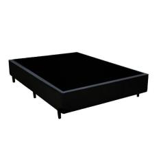Base Box Casal Corino HomeQueen Preto 40x138x188