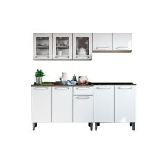 Cozinha Modulada Bertolini Evidence  4 Peças (2 Armários + 2 Balcões) C4P54 Branco