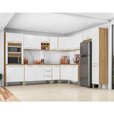 Cozinha Modulada Ambiente Ametista Composição 1 Freijó Supremo - Kits Paraná
