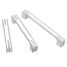 Alça e botão com espaçamento de furo grande de 96-320 mm, puxador de porta de armário de gaveta de ferragens de armários de móveis, puxadores de guarda-roupa de quarto de cozinha, branco, espaçament