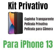 Película Privacidade Para iPhone 13 + Capa + Película Câmera - LXL, iP