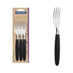Conjunto de Garfos de Mesa Tramontina Ipanema com Lâminas em Aço Inox 