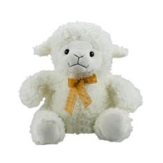 Ovelha Sentado De Laço 32Cm - Pelúcia - Fofy Toys