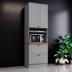 Torre Quente para Forno 2 Gavetas 2 Portas com Tampo Americana - Henn