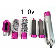 Escova 5x1 Elétrica Quente Ajustável Secadora Alisadora 110v - ALZZA
