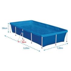 Piscina Standard 3000 Litros De Lona Estruturada - Mor