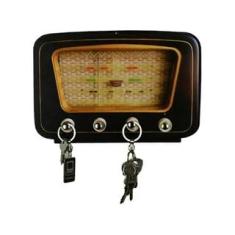 Porta Chaves Rádio Antigo Vintage Retrô Decoração Parede