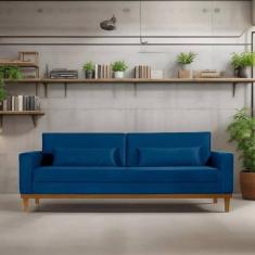 Sofá Living Valência 2,20mt C/base Madeira de Reflorestamento  Espuma 