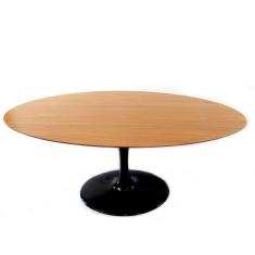 Mesa De Jantar Saarinen Oval 137X90 Cm Freijó Preto