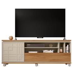 Rack Bancada Até 65 Polegadas Form Buriti Off White Caemmun