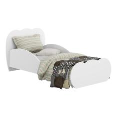 Cama Infantil Com Colchão Incluso 70 X 150 Cm 100% Mdf Algodão Doce Multimóveis Branca