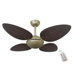 Ventilador Volare Off P Palmae Tabaco 127V e Controle Remoto - CASA H,