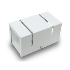 Arandela 2 Fachos E Frisos Externa E Interna Branca Kit 03