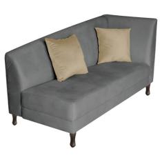 Recamier Heitor 185cm com Almofada Lado Esquerdo Sintético - Amarena M