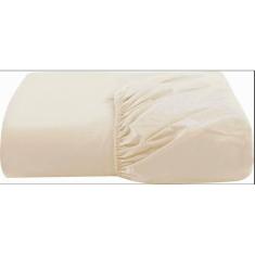 Lençol Casal Com Elástico Avulso Percal 200 Fios Palha