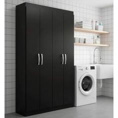 Armário Multiuso 4 Portas 8 Prateleiras Milão - Evidência Móveis