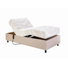 Cama motorizada + colchão - centauro - sem massagem - solteiro 90x200x