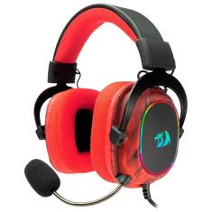 Headset Gamer Redragon Infernal Ryuji, RGB, Surround 7.1, Drivers 53mm, USB, Preto e Vermelho - Pret-Unissex