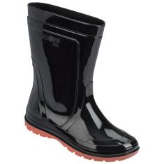 Bota Galocha Infantil Impermeável Grendene Kids JetSky, Preto, 29/30