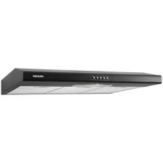 Depurador Slim 80Cm 105W 3 Velocidades Preto Suggar 220V