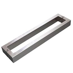Puxador para Porta Duplo 82cm 2 Peças H40 Geris Inox Polido