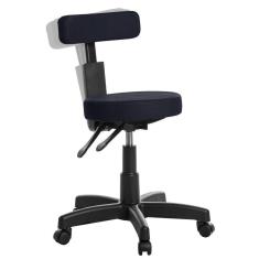 Cadeira Mocho Ergonômica Estética Clinica RCE Azul Escuro