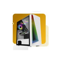 Gabinete Gamer Brx White Neon