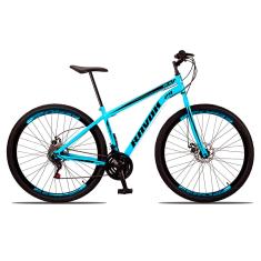 Bicicleta Bike Aço 21 Marchas Velocidades Aro 29
