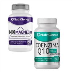 Mix Magnésio + Coenzima Q10 Coq10 - Nutrigenes