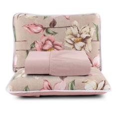 Jogo de Cama 100% Algodão King 3 Peças Estampado Liso - ENTROU COMPROU