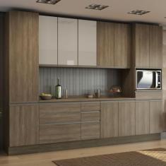 Cozinha Completa Planejada 8pc Maxxi CB366 Kappesberg, Nogal