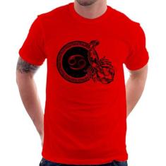 Camiseta Signo Câncer Astrologia - Foca na Moda, Vermelho, G