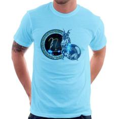Camiseta Signo Capricórnio Astrologia - Foca na Moda, Azul bebê, G