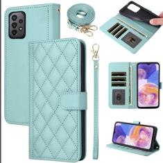 Furiet Capa carteira para Samsung Galaxy A32 4G 6,4 polegadas com alça de pulso, vários compartimentos para cartões, carteira de couro PU, suporte para celular A 32 32A S32 G4 SM-A325M/DS mulheres