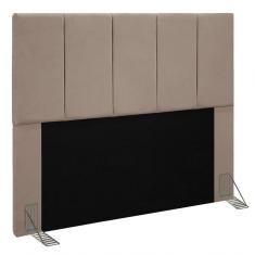Cabeceira Cama Box Casal King 193cm Pérola D10 Suede Bege